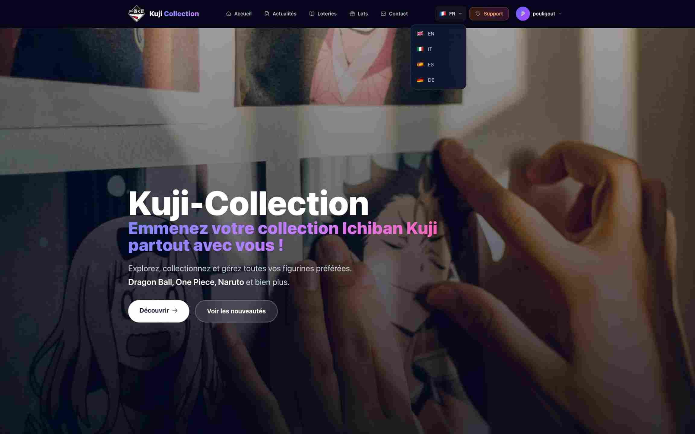 Sélecteur de langue