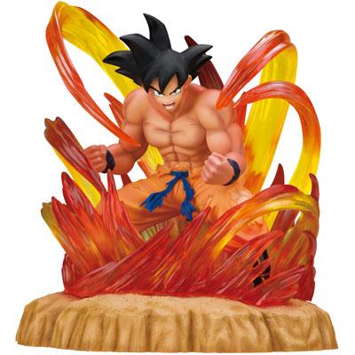 Figurine Son Goku en mode Kaioken - Le roi de Kaio se manifeste !