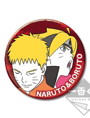 BIG Can Badge Bolt & Naruto