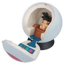 Vaisseau spatial en forme de boule & Goku